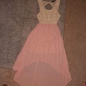 Lace high/low dress